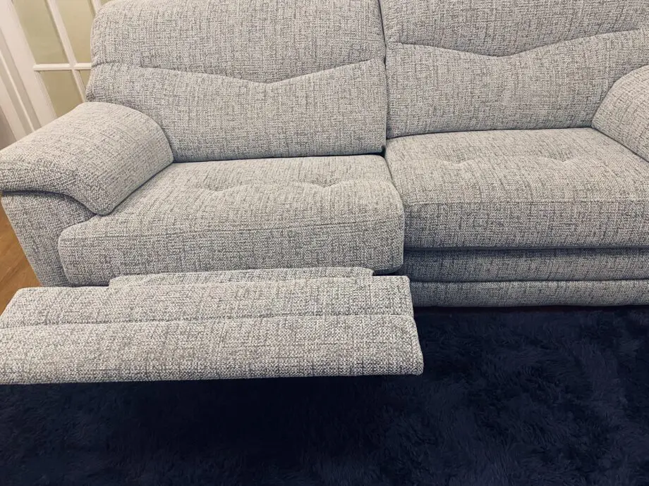 G Plan Stratford 3 seater power recliner Sofa ,Snuggle chair & Footstool with storage