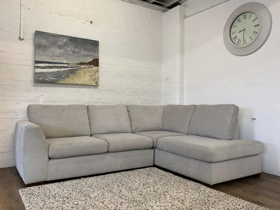 L Shaped High Back Corner Sofa Cream Colour With Free Home Delivery