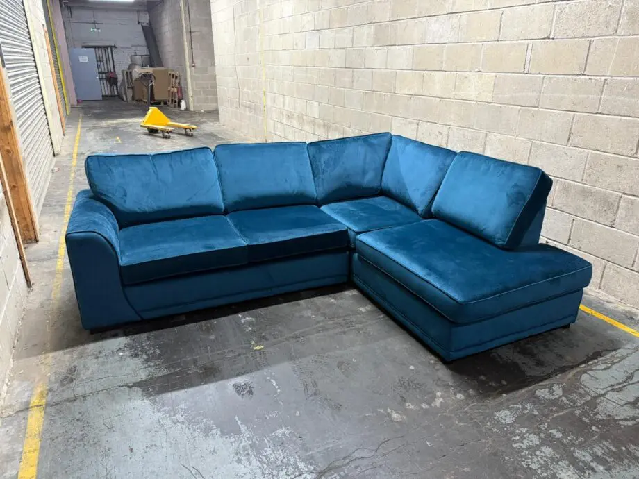 SofaClub Blue Corner Sofa L Shaped Sofa