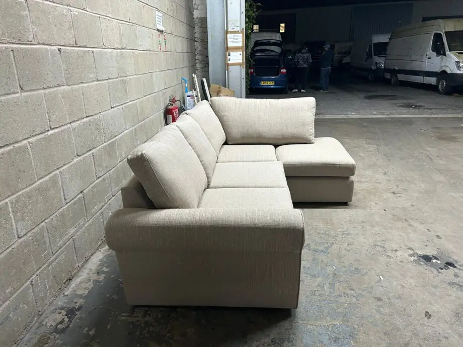 Corner Sofa + Storage Footstool For Sale Now