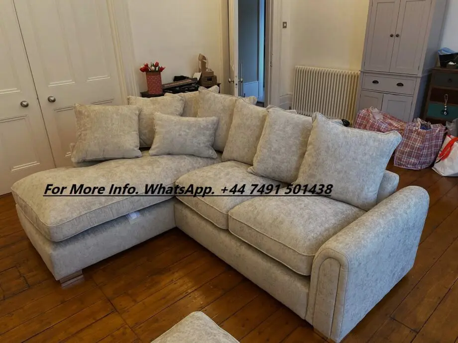 Chenille Fabric Corner Sofa ~ L Shaped Corner Sofa For Sale + FREE HOME DELIVERY