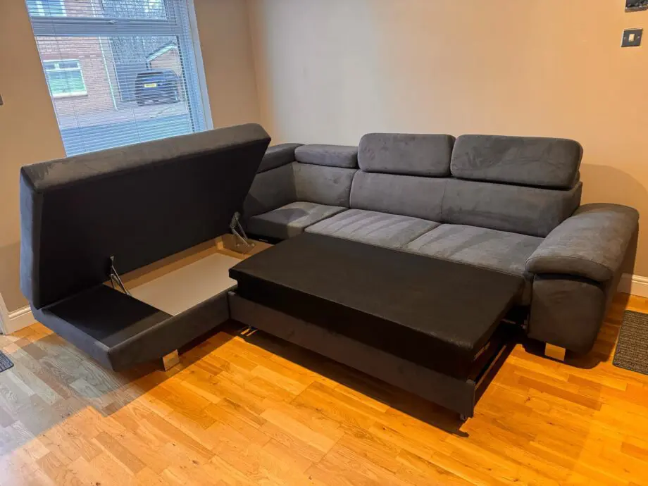 Artic Ottoman Storage Sofa Bed || Corner Sofa For Sale