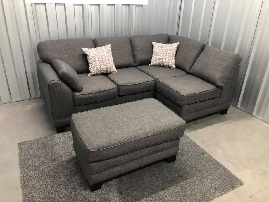 Next Brand Corner Sofa With Footstool ¬ Full Back Cushion
