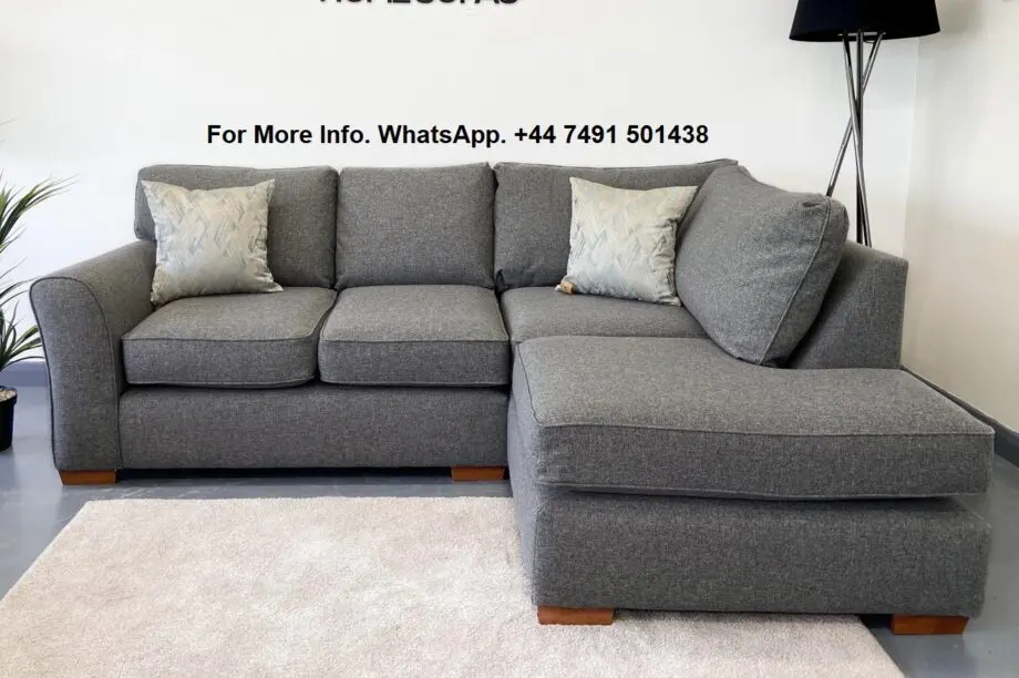 Next Grey Sofa || L Shaped Corner Sofa + FREE HOME DELIVERY