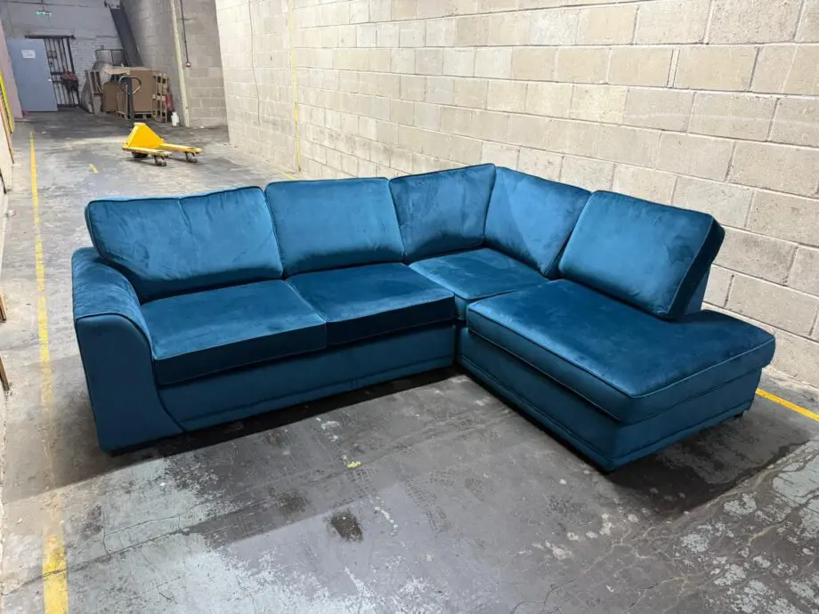 SofaClub Blue Corner Sofa L Shaped Sofa
