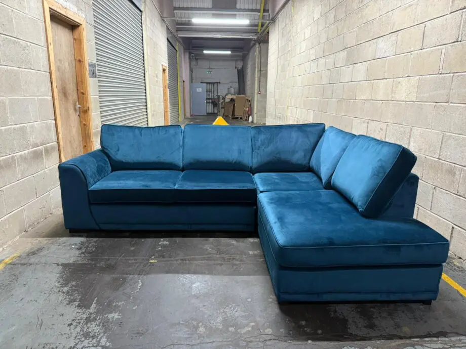 SofaClub Blue Corner Sofa L Shaped Sofa