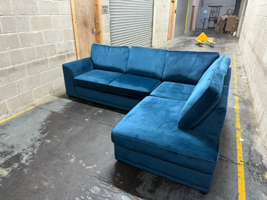 SofaClub Blue Corner Sofa L Shaped Sofa