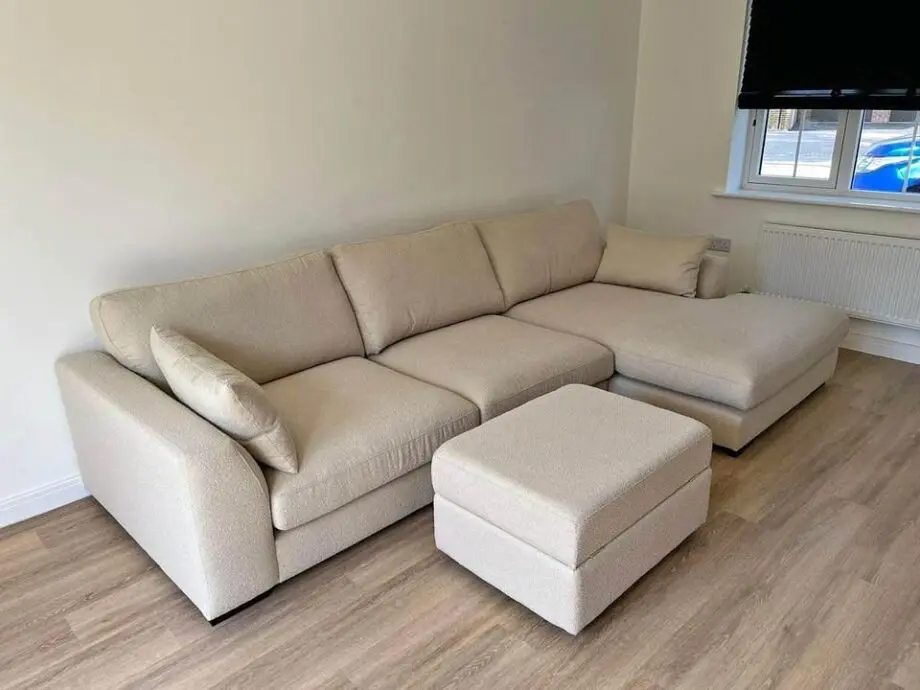 John Lewis Corner Sofa & Footstool For SALE