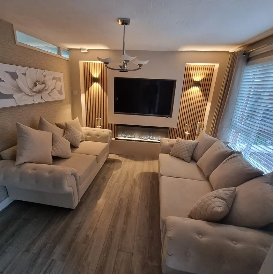 Loveseat 3+2 Sofa Set Beige Colour For Sale