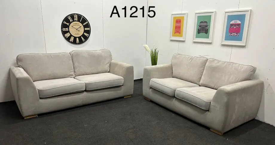 3+2 Seater Sofa Set / High Back Sofa Set In Beige / Free home Delivery