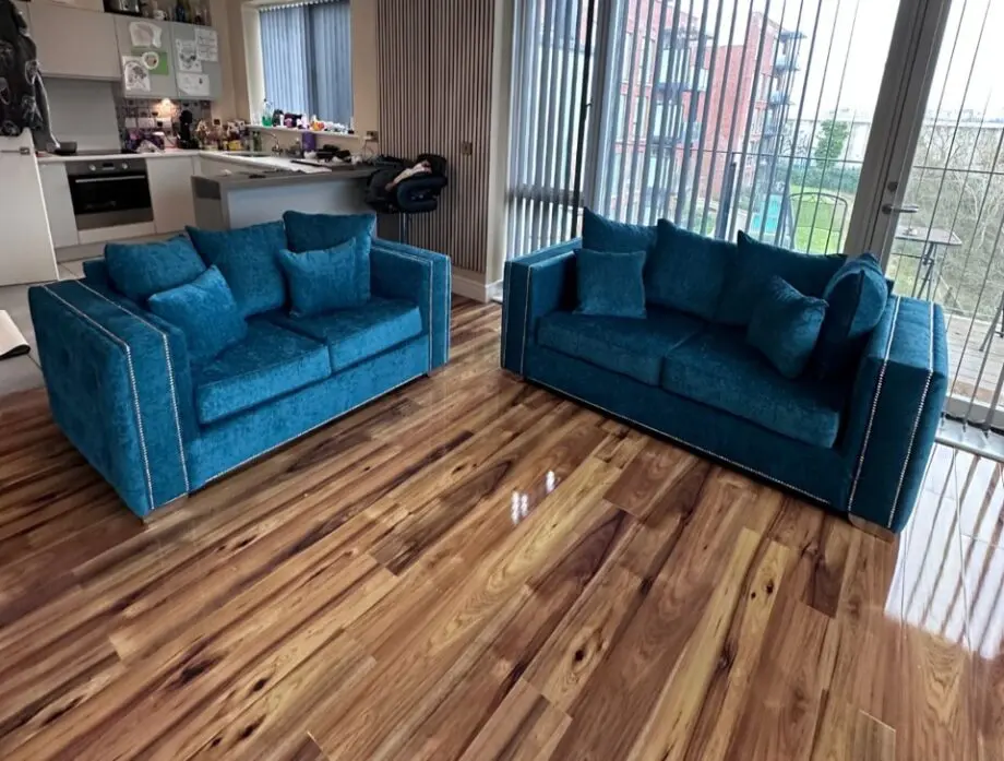 3+2 Sofa Set Blue Colour