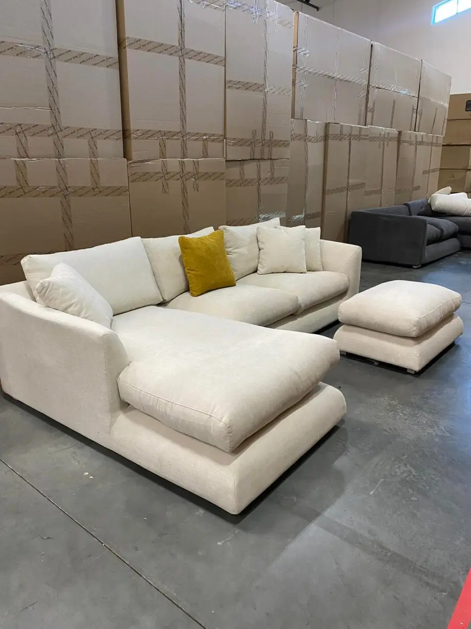 Valyou L Shaped Sofa + FootStool Free Home Delivery