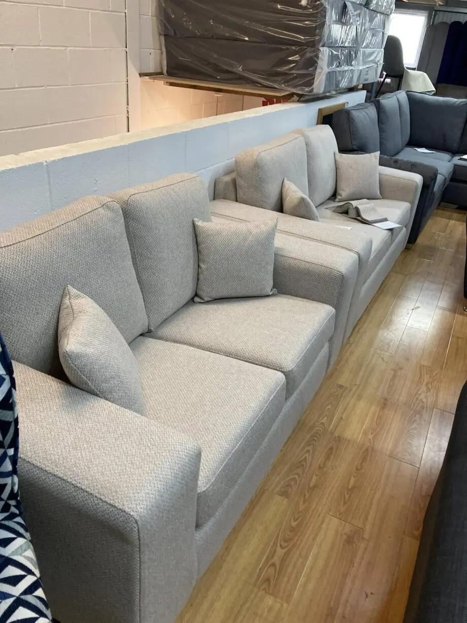 3+2 Sofa Set Grey & Beige Colour Available