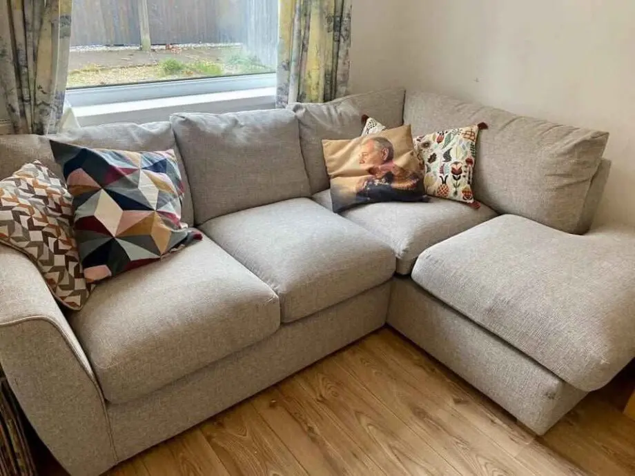 DFS L shape 4 seater sofa