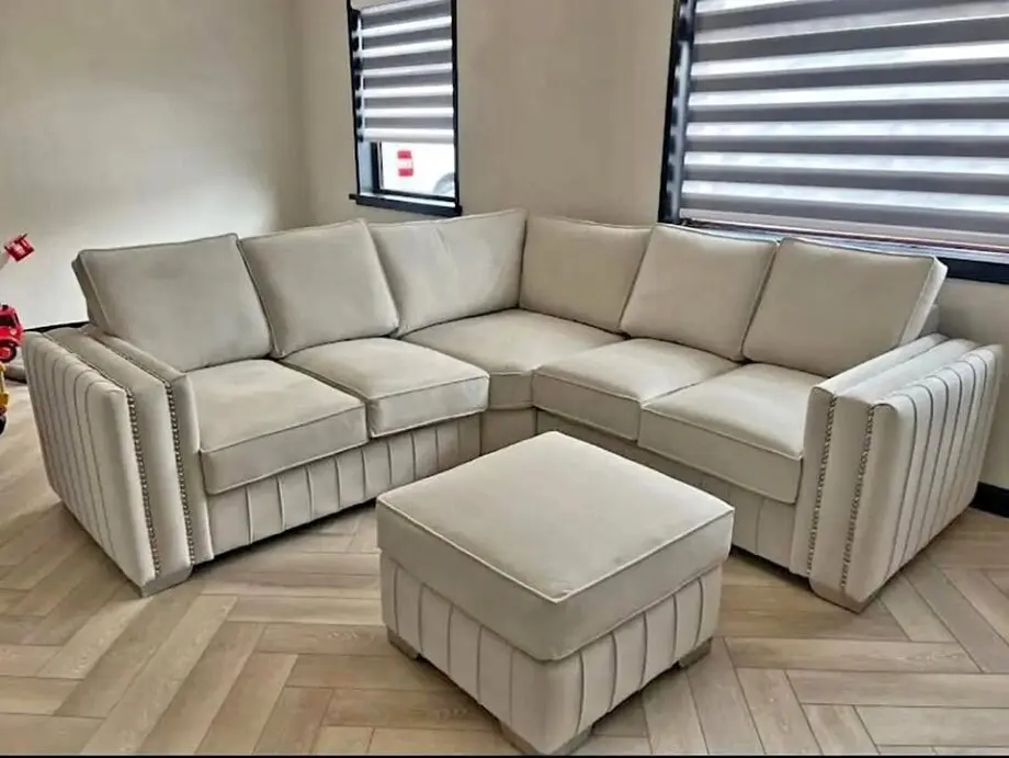 2C2 Maya Corner Full Back Cushion + Footstool