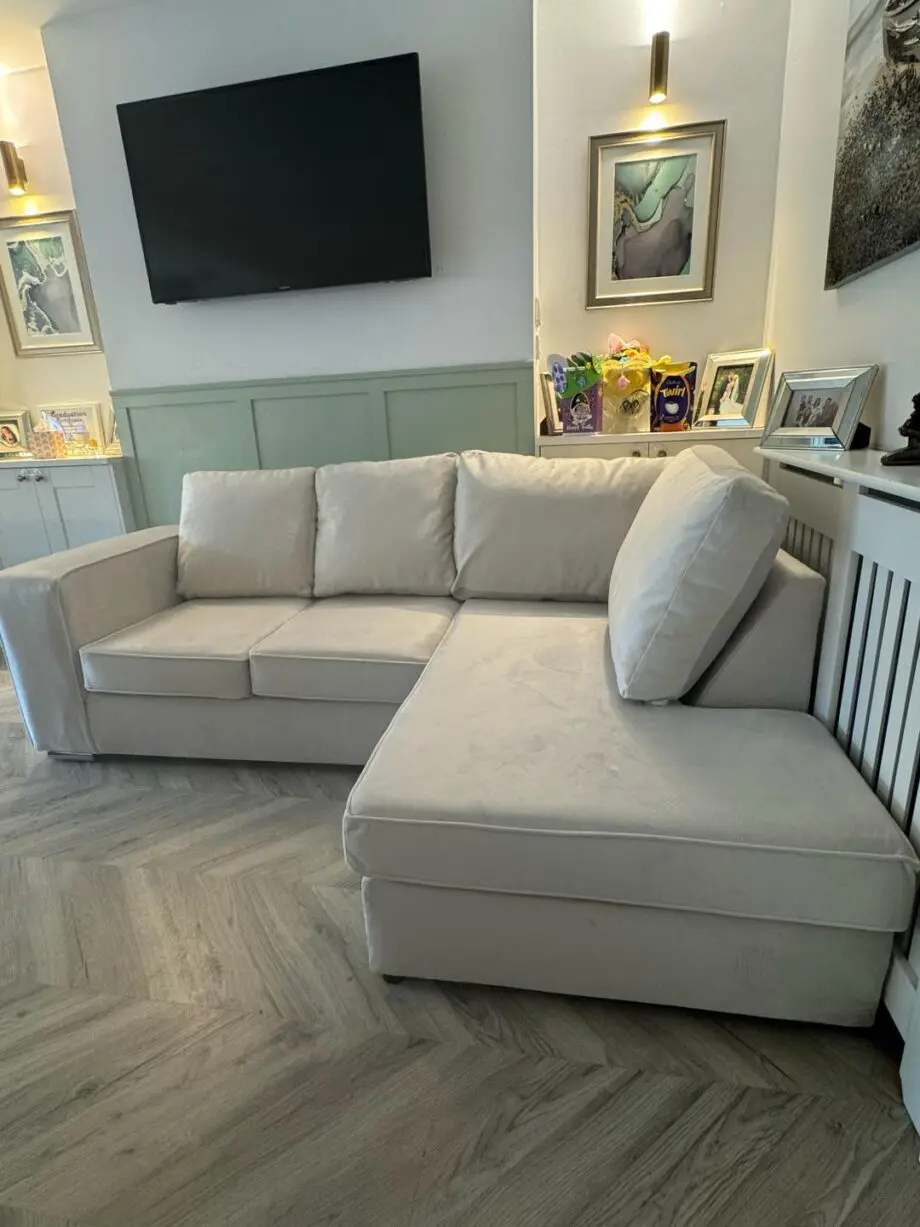 Cream Color 4x Seater Corner Sofa For Sale ~ L Shape corner sofa