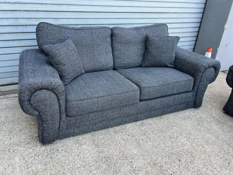 3x Seater & 2x Seater Black Verona Sofa Set ¬ Free Home Delivery