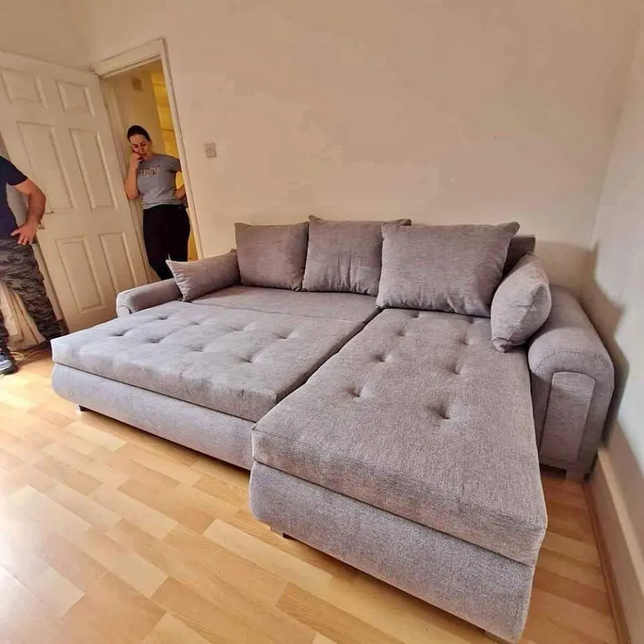 Space-Saving Ottoman Storage Sofa Bed - Multi-Color Options