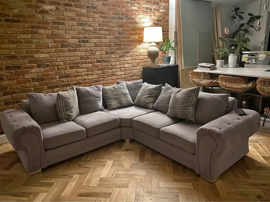 verona corner sofa 5 seater formal back