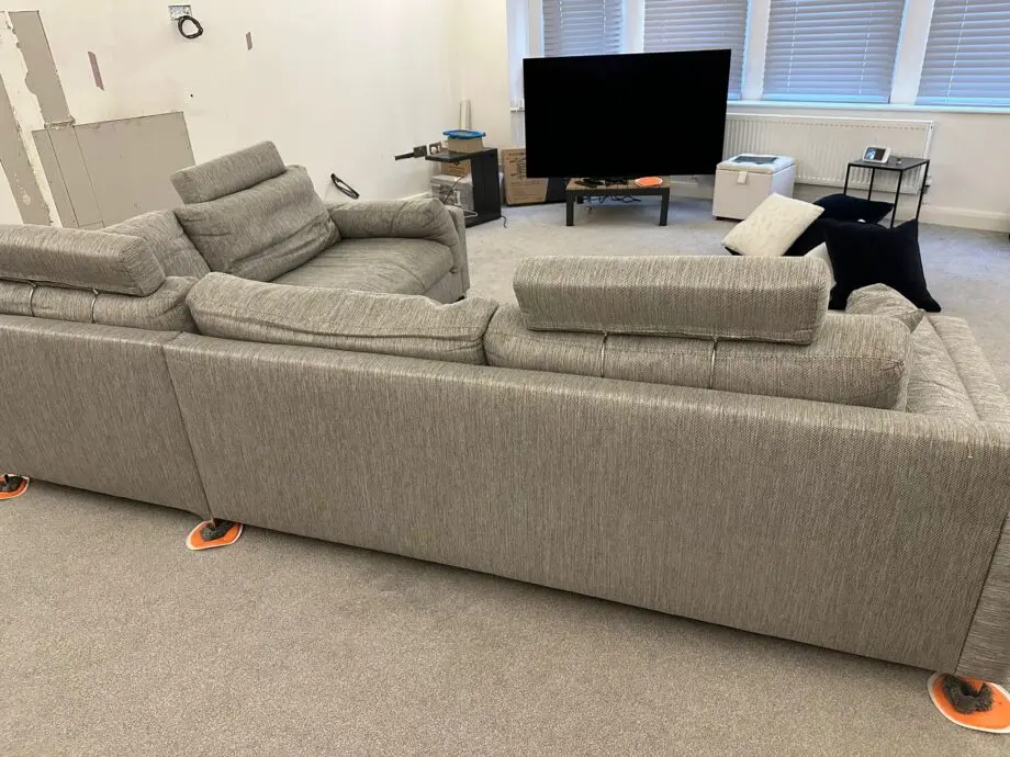 Sofology “scrumptious” grey corner sofa