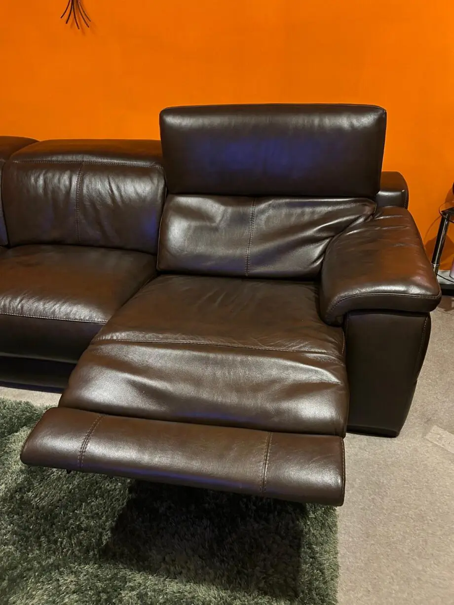 Sofology Laurence Dark Brown Leather Sofa - 1 Seater/Corner/3 Seater