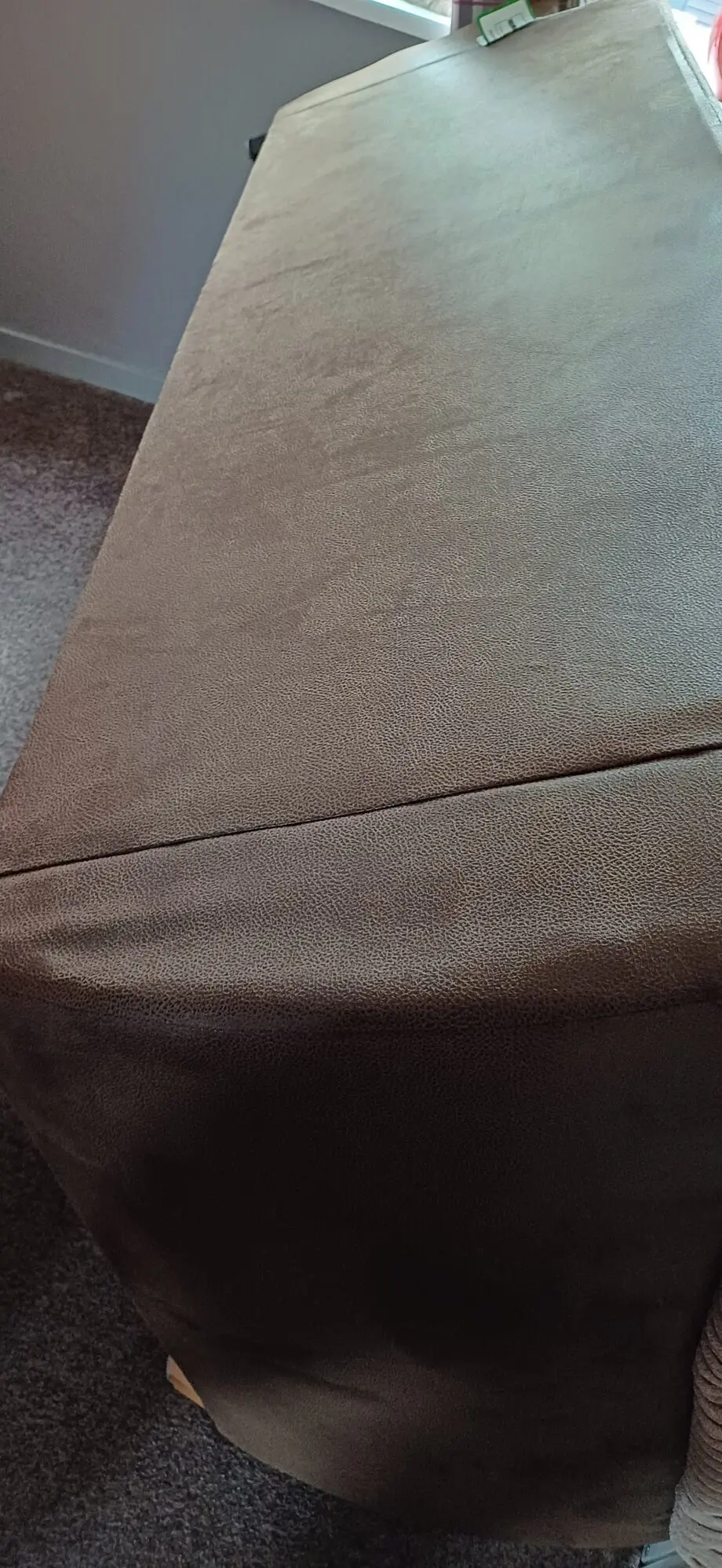 3 seater brown corduroy effect