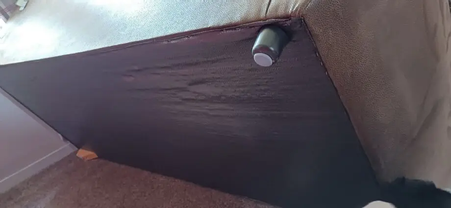 3 seater brown corduroy effect