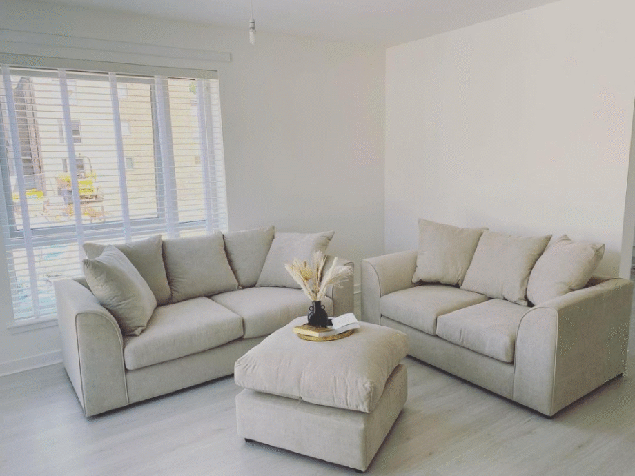 DFS Cream3+2 Sofa Set - Pay on Delivery Available