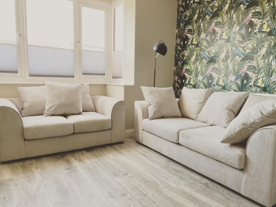 DFS Cream3+2 Sofa Set - Pay on Delivery Available