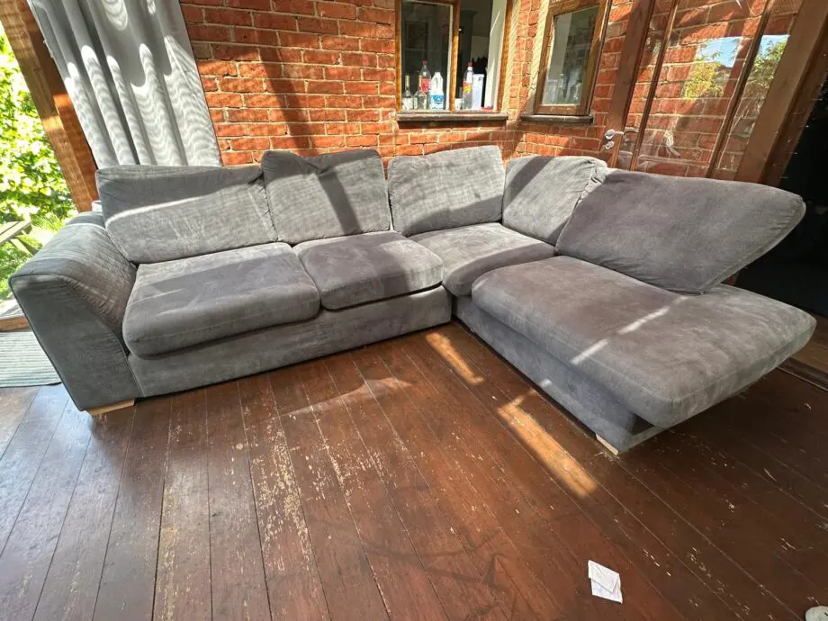 DFS Stylish & Comfy Grey Corner Sofa – Great Condition!