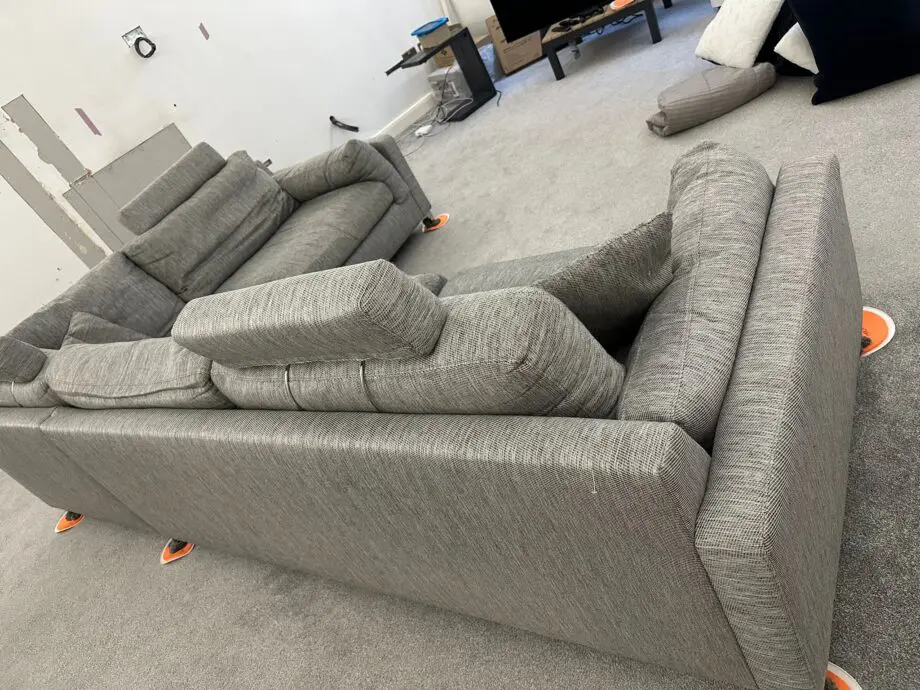 Sofology “scrumptious” grey corner sofa