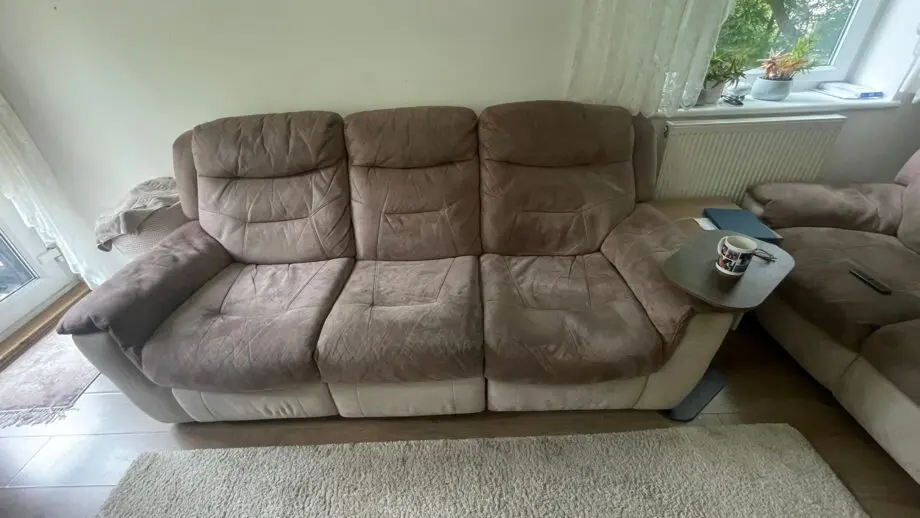 2 x DFS fully recliner sofa