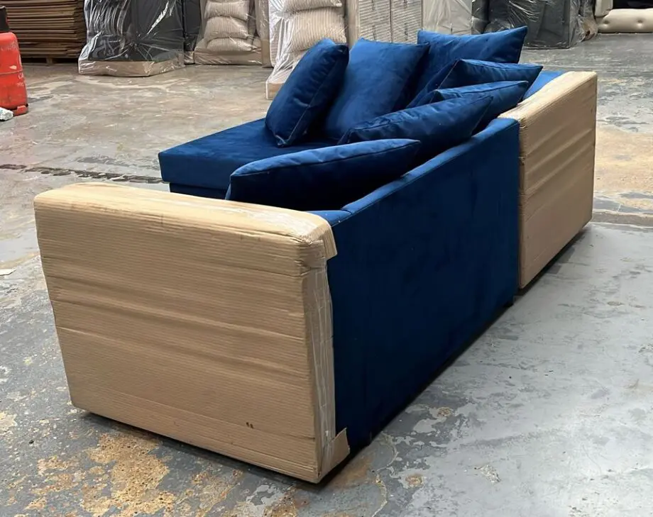 4 STR L shape sofa with Chair 1x & Footstool