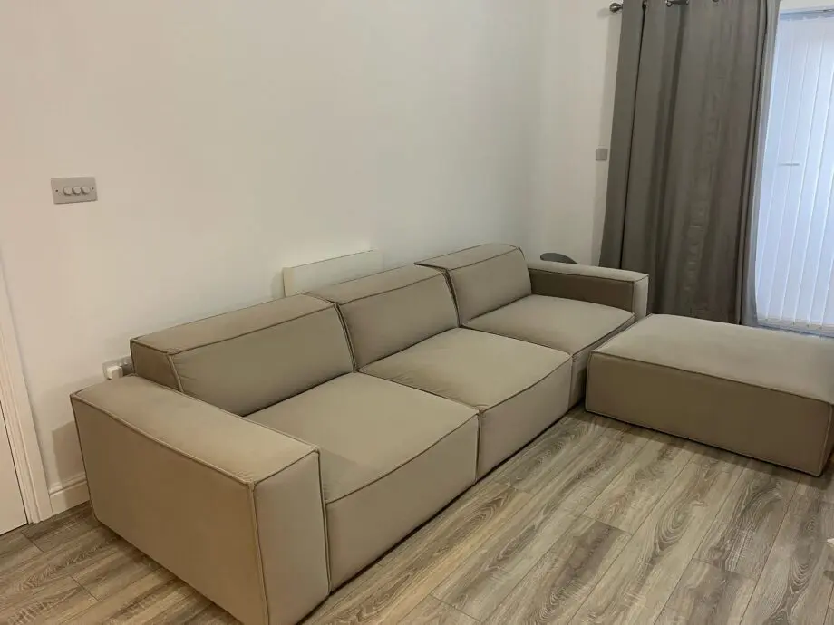 Taupe 3 seater couch