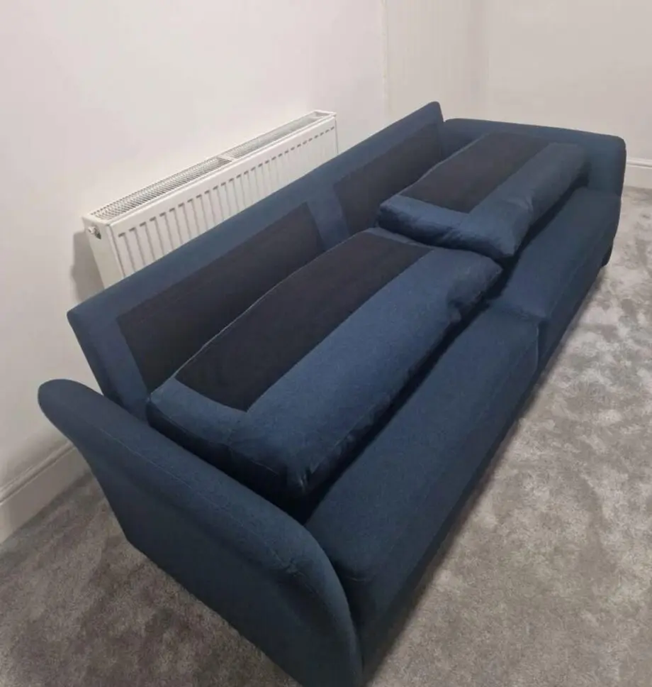 Wayfair Blue Upholstered 3 Seater Sofa