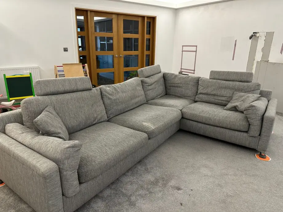 Sofology “scrumptious” grey corner sofa