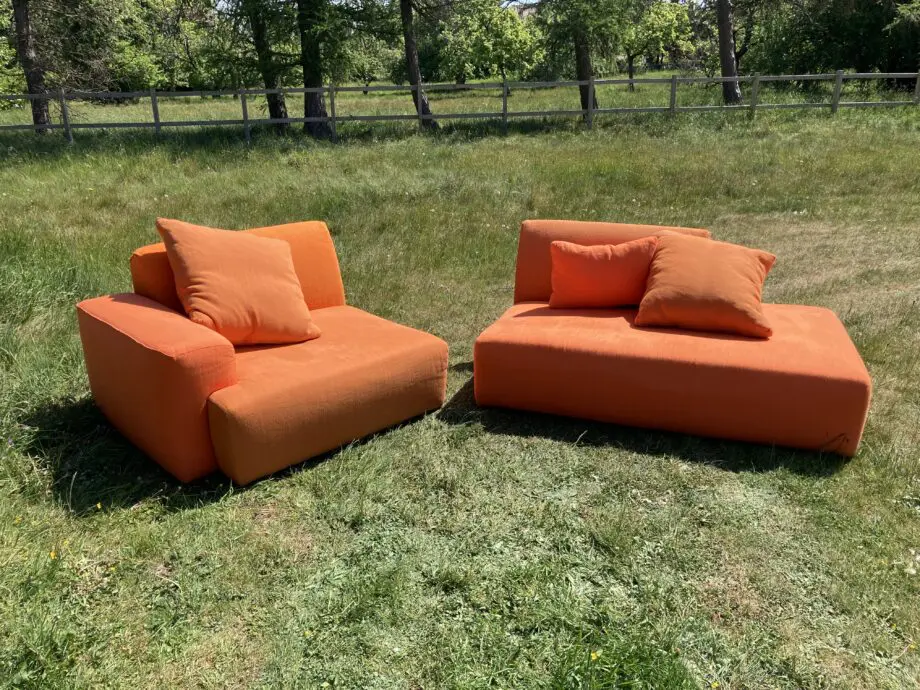 Designer’s Guild Modular Orange Sofa
