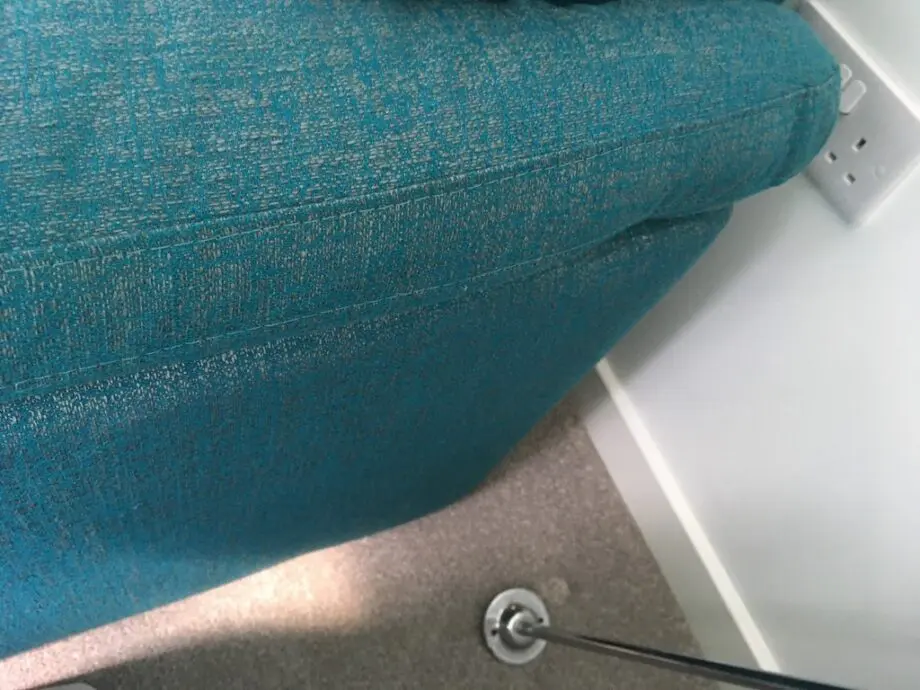 Large 3 seater John Lewis Sofa in Teal and Silver