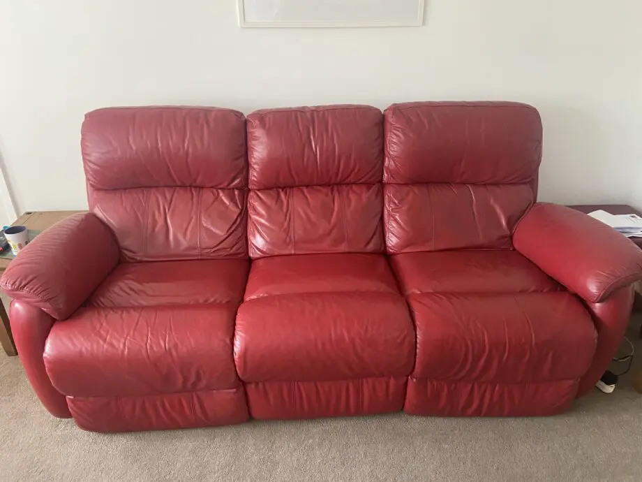 DFS 3 seater electric recliner