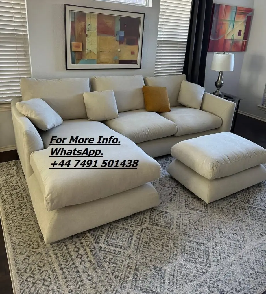 DFS Sofa ¬ Corner Sofa & Footstool For Sale