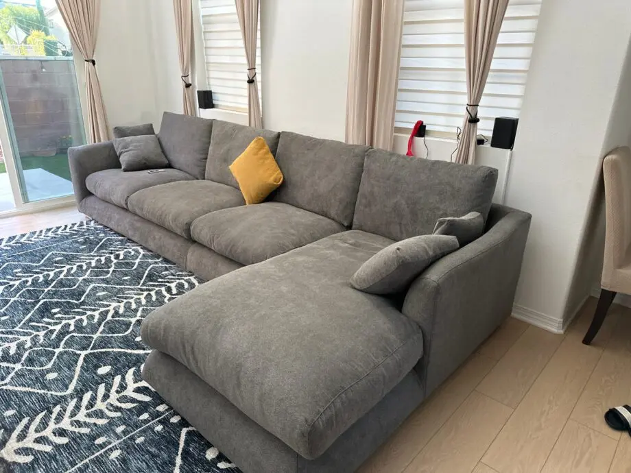 Large 5x Seater L-Shaped Sofa For Sale || Dark Grey Colour FHD & COD