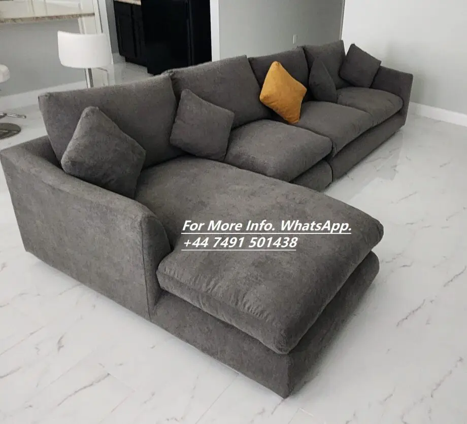 Large 5x Seater L-Shaped Sofa For Sale || Dark Grey Colour FHD & COD