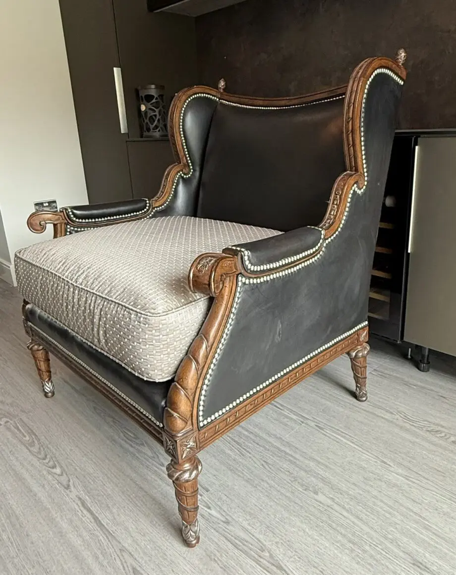 Emperor wing armchairs by Century Furniture USA