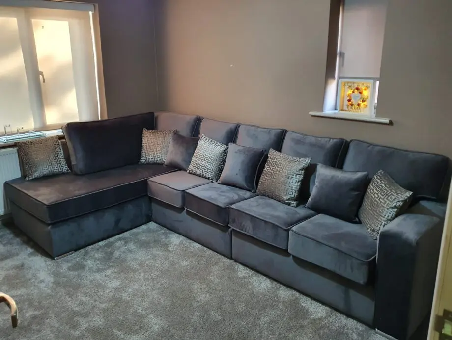 Bespoke Dark Grey Corner Sofa