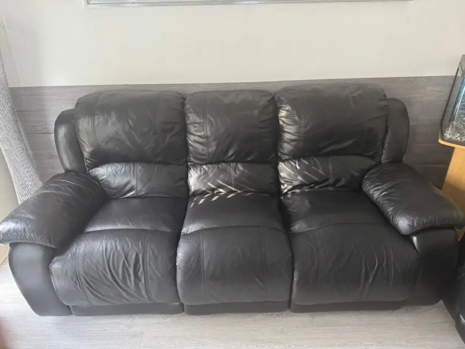 DFS durable black sofa