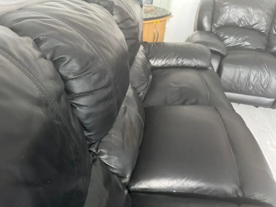 DFS durable black sofa