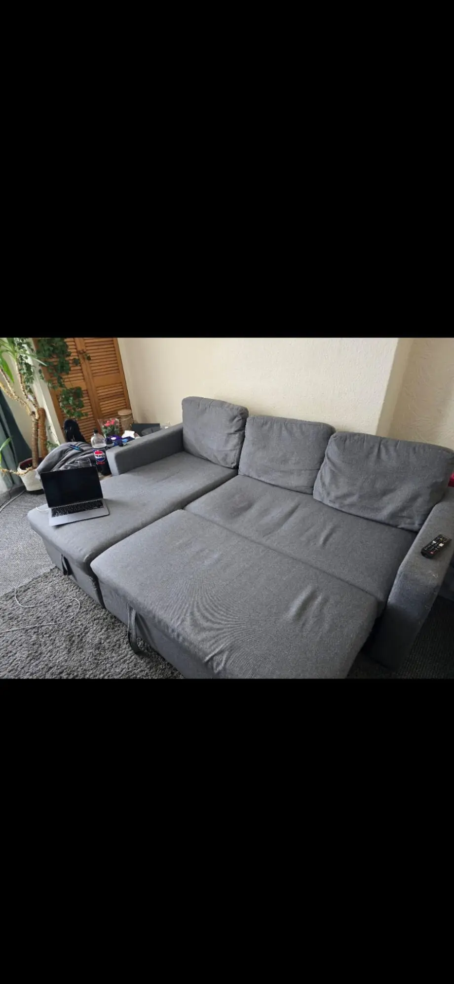 Yaheetech Sofa Bed L-Shaped Couch Sofa Corner Sofa 3 Seater Pull Out Sofa Bed with Storage