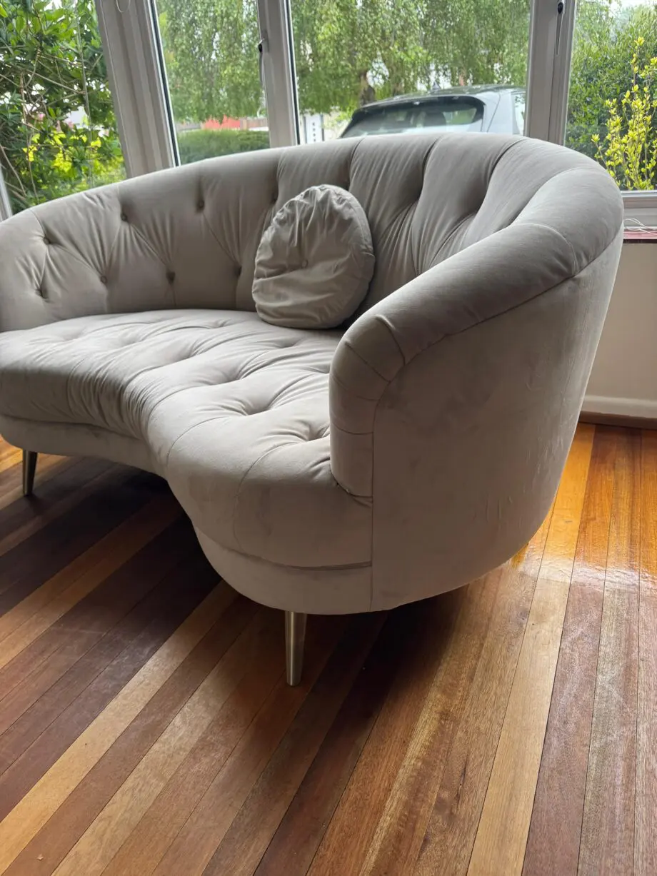 Fishpools love seat and footstool
