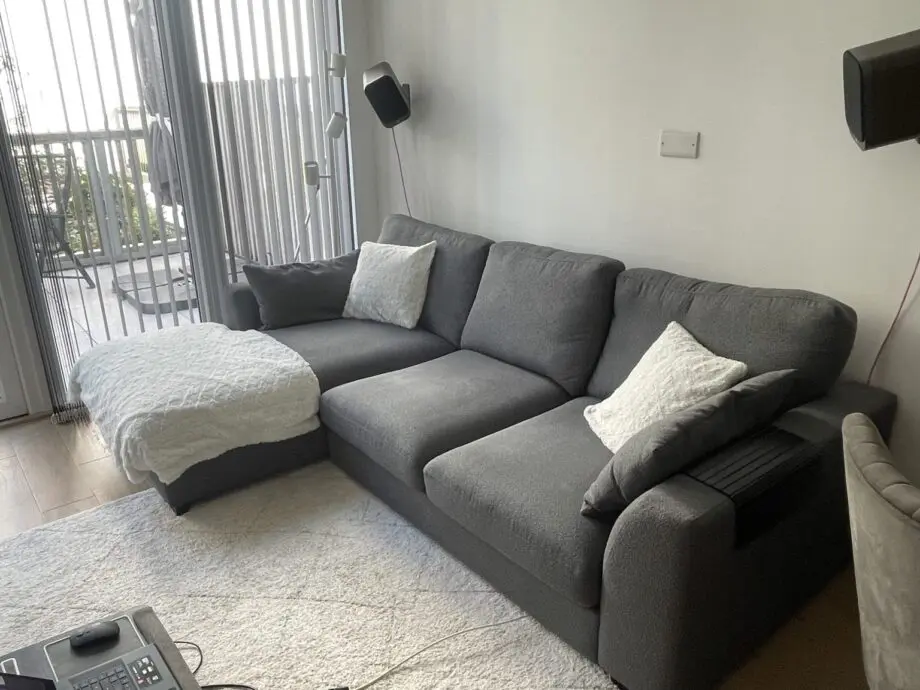 Dfs Dark Grey Corner Sofa For Sale With Free Home Delivery