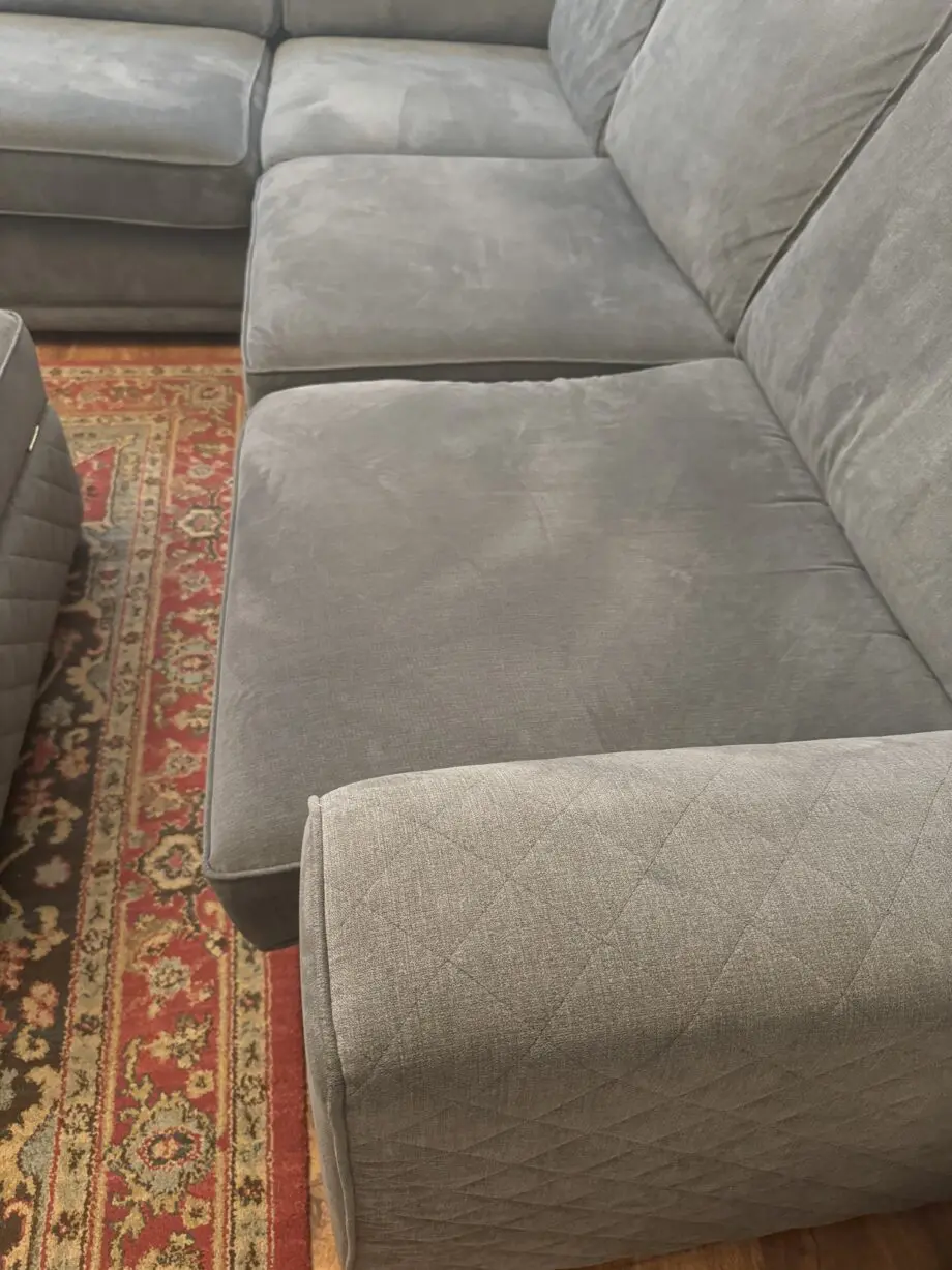 DFS Grey Orka Open End Corner Sofa and Large Storage Footstool Bundle